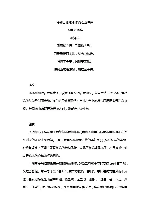 待到山花烂漫时,她在丛中笑