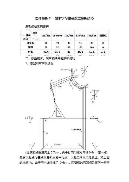 怎样推板？一起来学习服装原型推板技巧