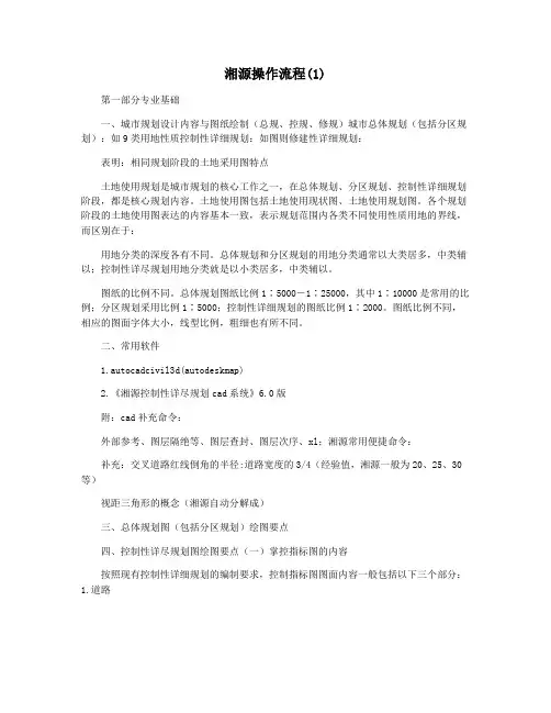 湘源操作流程(1)