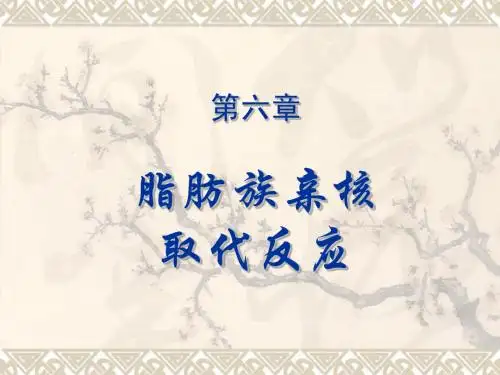6第六章  脂肪族亲核取代反应
