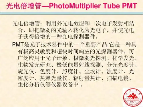 光电倍增管演示文稿1