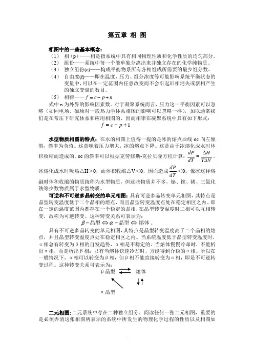 硅酸盐物理化学 第五章 相