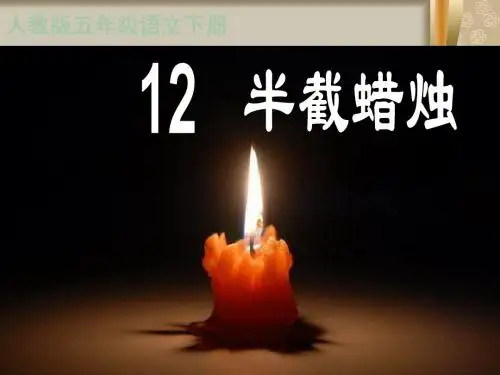 人教版小学语文五年级下册 12《半截蜡烛》PPT课件 ppt课件
