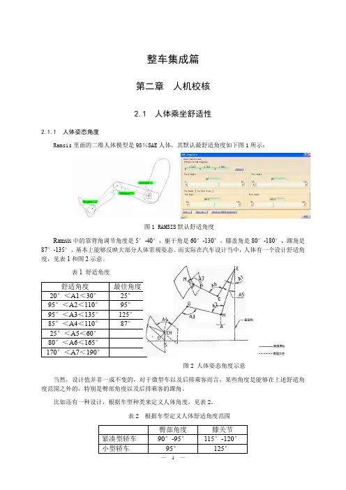 (吉利)整车部设计手册-人机校核