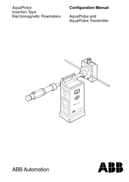 ABB AquaProbe 电磁流量计配置手册说明书