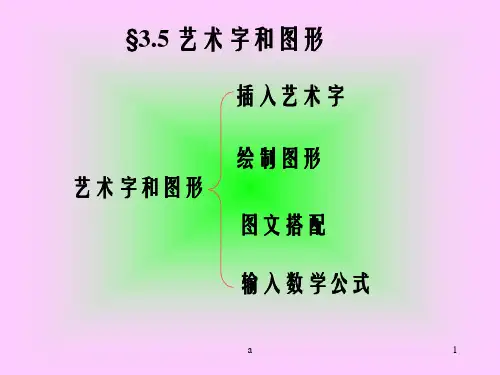 艺术字和图形PPT课件