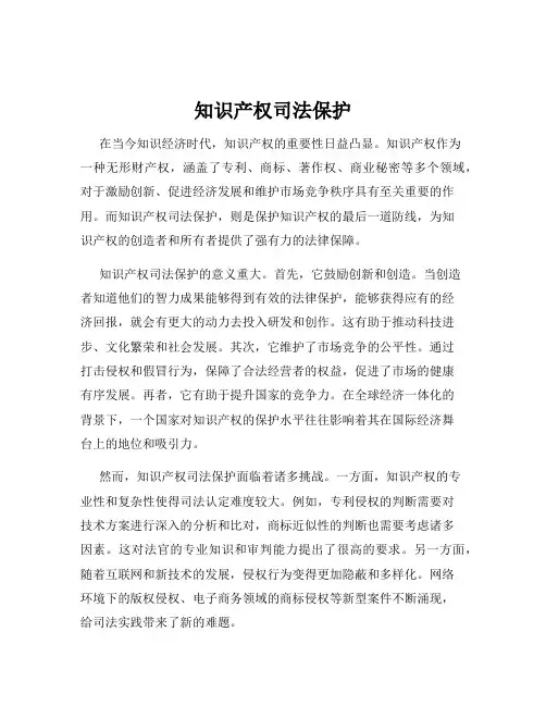 知识产权司法保护