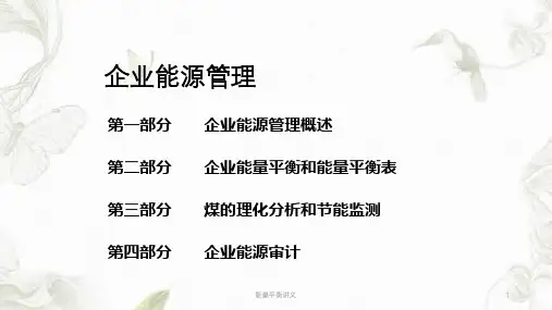 能量平衡讲义ppt课件