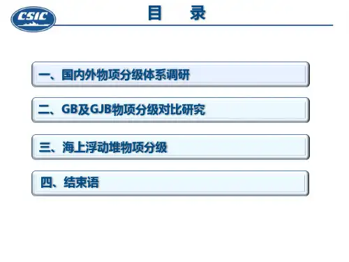 海上浮动堆物项分级要求研究