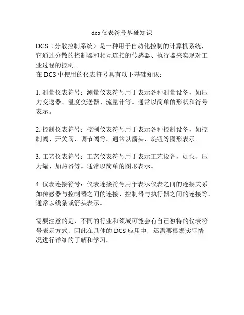 dcs仪表符号基础知识