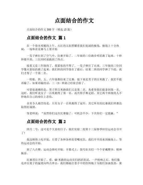 点面结合的作文