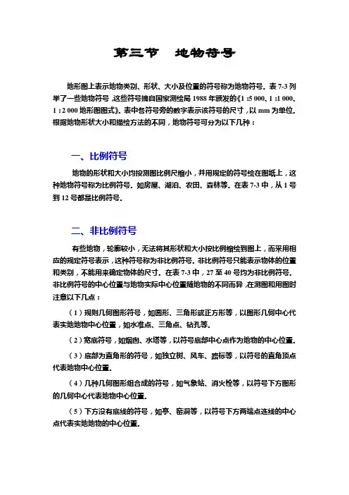 第三节  地物符号