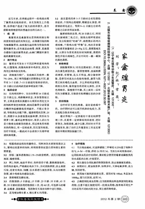 家禽腺胃炎