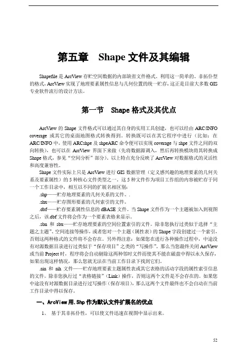 Shape文件及其编辑