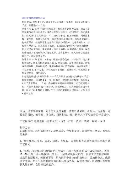 苹果酱