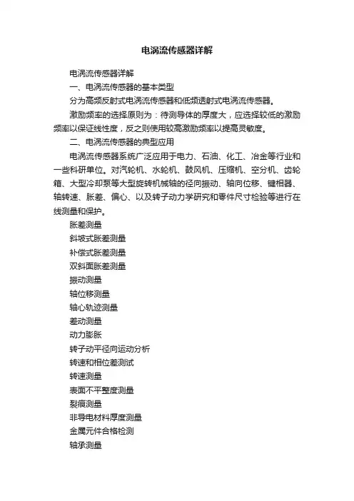 电涡流传感器详解