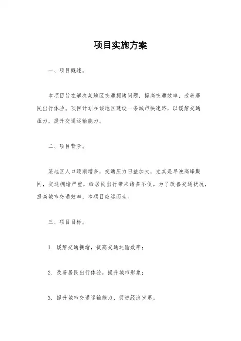 项目实施方案