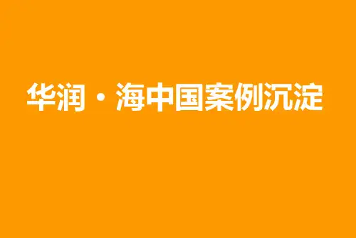 房地产营销策划-华润·海中国案例沉淀