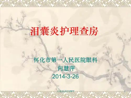 泪囊炎护理查房ppt课件