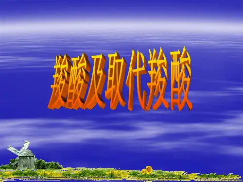 羧酸及取代羧酸