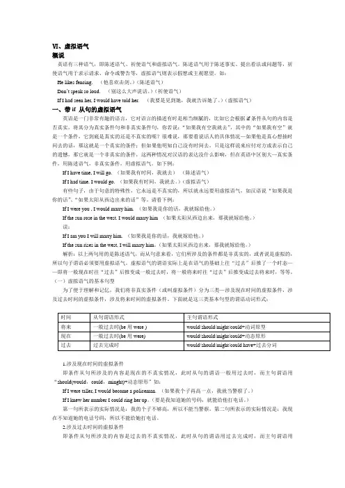 虚拟语气部分