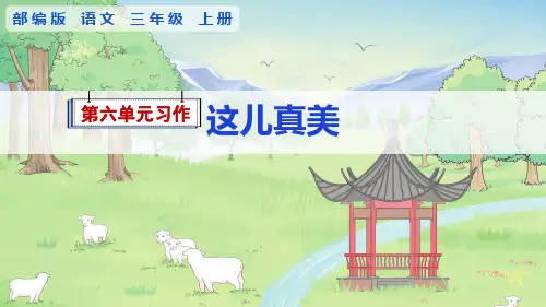 部编版语文三年级上册第六单元习作《这儿真美》课件
