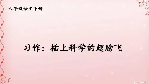 部编版六年级语文习作：插上科学的翅膀ppt课件1