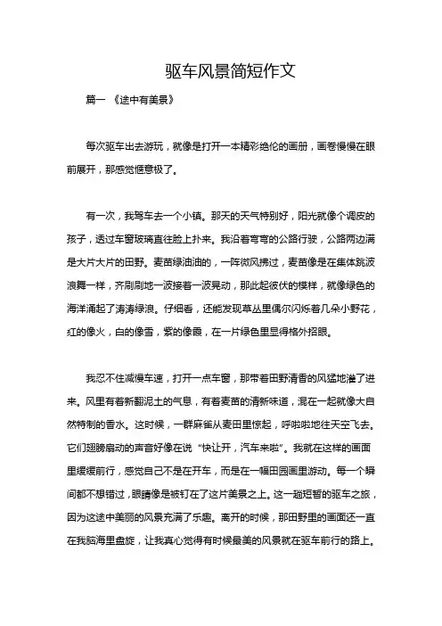 驱车风景简短作文
