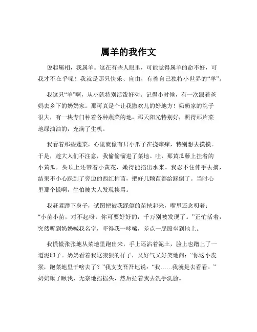 属羊的我作文