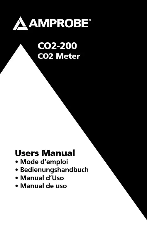 CO2-200 CO2 检测器用户手册说明书