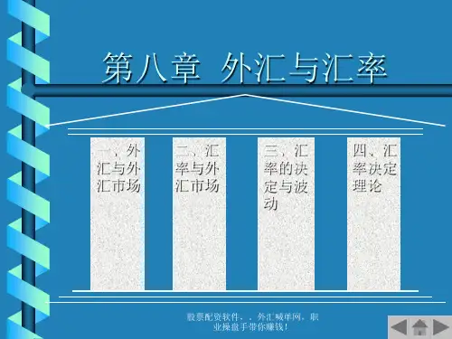 (简体)第八章 外汇与汇率PPT课件