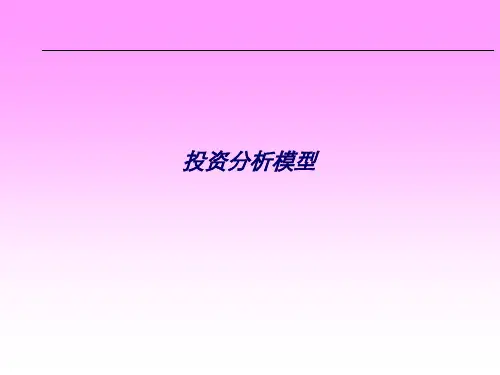 企业投资分析模型(ppt 38页)