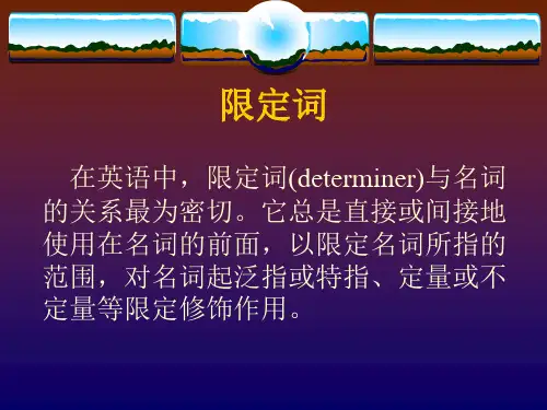限定词