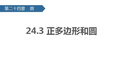 人教版九年级数学上册 (正多边形和圆形)圆 课件