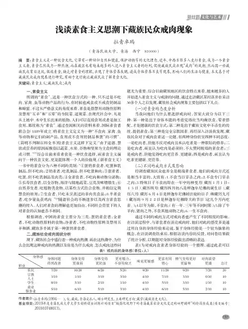 浅谈素食主义思潮下藏族民众戒肉现象