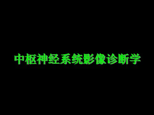 中枢神经系统影像诊断学PowerPoint-精品