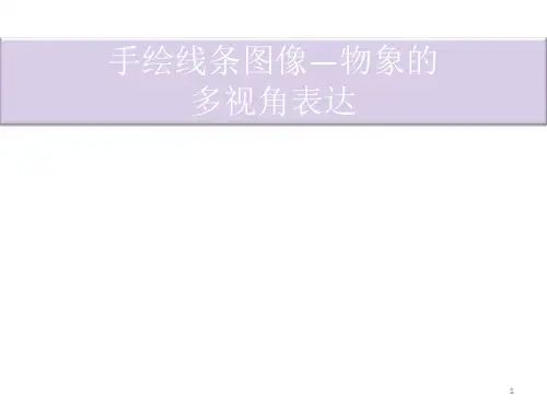 第2课手绘线条图像——物象的多视角表达 课件 人美版初中美术八年级下册