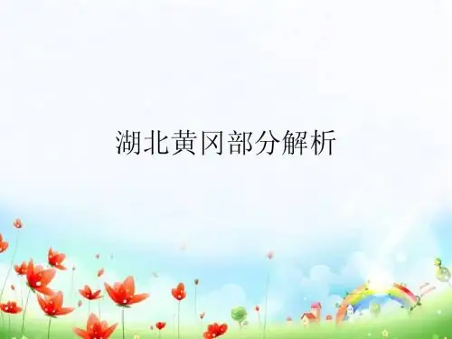 2013届11月份湖北黄冈试题部分解析