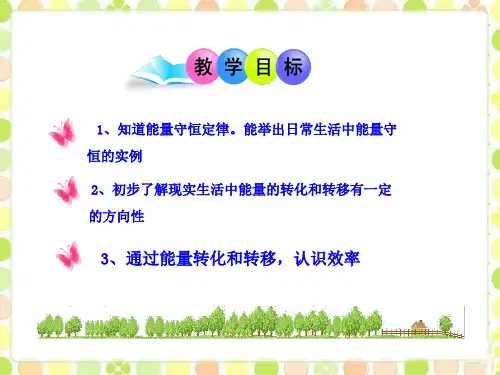 能的转化与能量守恒ppt课件