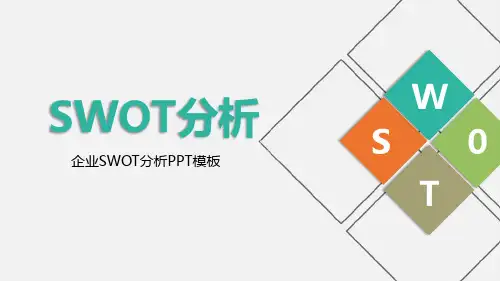 公司企业SWOT分析PPT模板
