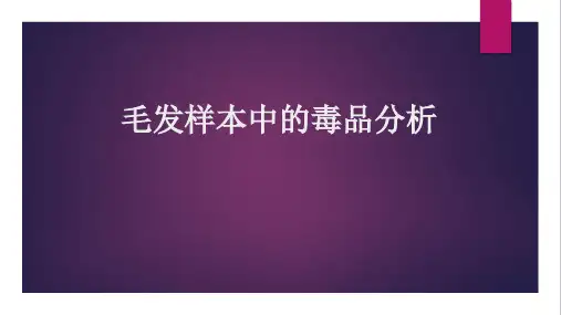 毛发样本中的毒品分析