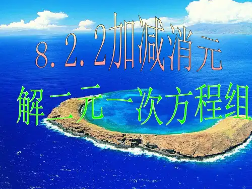 8-2-2加减消元法—解二元一次方程组课件