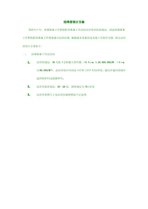 洁净房设计方案