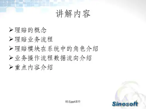 保险行业理赔系统培训ppt课件