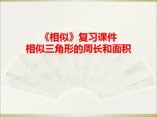 《相似》中考复习课件 相似三角形综合复习(共21张PPT)