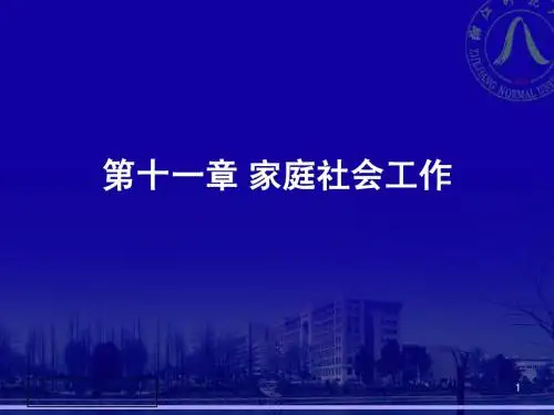 第11章 家庭社会工作