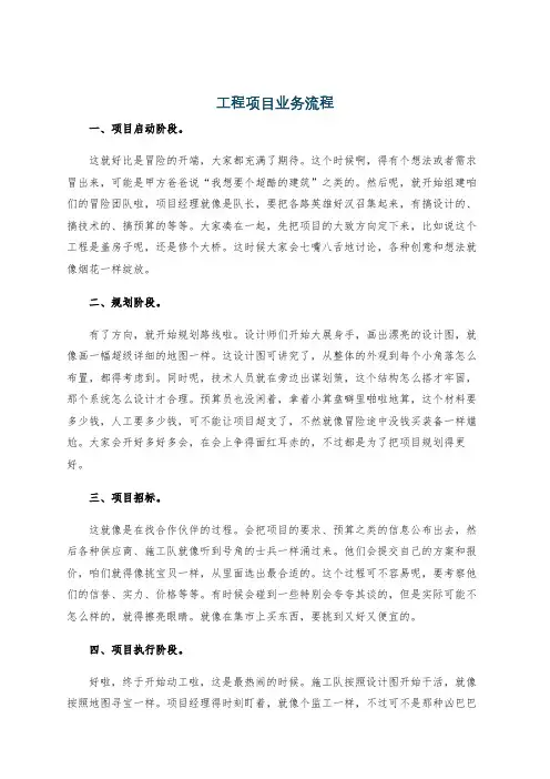 工程项目业务流程