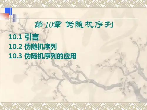 第10章伪随机序列