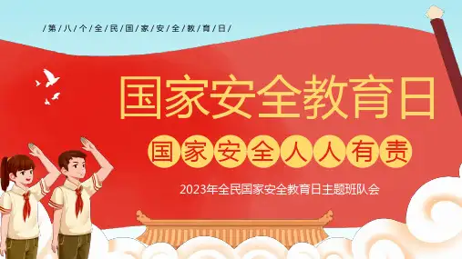 国家安全知识-30张PPT精选全文