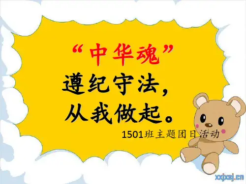 遵纪守法_从我做起 ppt课件